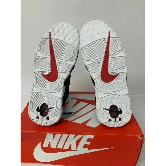 -814 Nike Youths Air More Uptempo, Black/White-US 6 YOUTHS - Picture 4 of 5